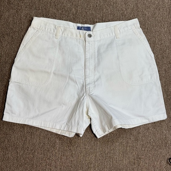 WRANGLER FOR WOMEN Vintage‎ 100% cotton white short jean shorts 18 - Picture 1 of 8